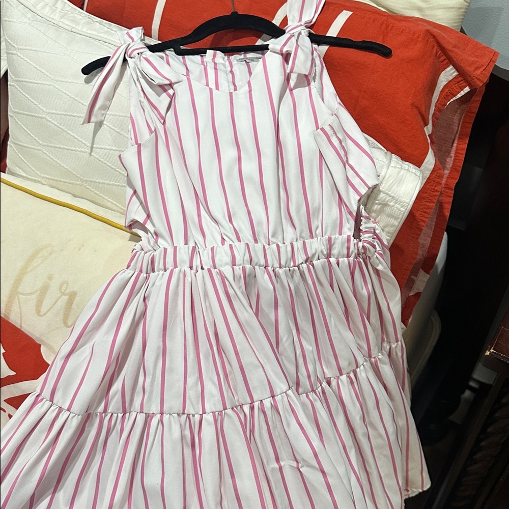Habitual Pink and White Striped Dress